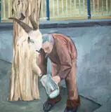 Eduardo Berliner, Sem Título, 2013, óleo sobre tela colada em madeira