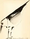 Pássaro by Aldemir Martins, 1966, nanquim sobre papel, offered Aug 2022