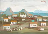 Aldeia com Capela by Fulvio Pennacchi, 1986, óleo sobre duratex, offered Aug 2022