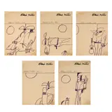 Aldemir Martins, 5 Desenhos Cangaceiro