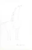 Cavalo by Aldemir Martins, 1963, nanquim sobre papel, offered Aug 2022
