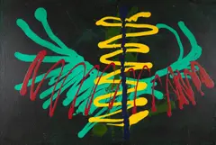 Te Amo, Verde by Gilberto Salvador, 1989, óleo sobre tela, offered Aug 2022
