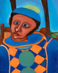 Benildo by Gerson de Souza, 1971, óleo sobre tela, offered Aug 2022