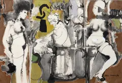 Sem Título by Italo Cencini, 1986, técnica mista sobre papel, offered Aug 2022