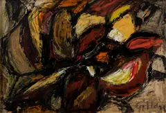 Jean Gillon, Sem Título, óleo sobre papel