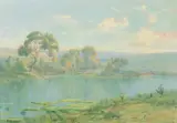 Campos Ayres, Paisagem, óleo sobre tela