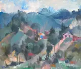 Antonio Augusto Marx, Mogi Arrebaldes, 1983, óleo sobre tela