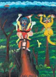 Cruis Credo by José Antônio da Silva, 1981, óleo sobre tela, offered Aug 2022