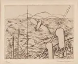 Lasar Segall, Gaivota e Mar, 1930, gravura em metal