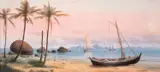 Carlos Balliester, Barcos na Baia de Guanabara, 1917, óleo sobre tela
