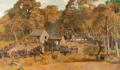 Fazenda em Porto Alegre by Pedro Weingärtner, 1911, óleo sobre tela, offered Aug 2022