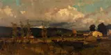 Dario Mecatti, Paisagem, óleo sobre tela