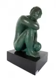 Bruno Giorgi, Figura Sentada, 1970, escultura em bronze