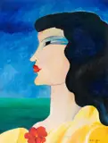 Gabriela by Aldemir Martins, 1975, óleo sobre tela, offered Aug 2022