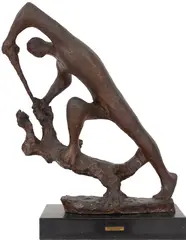 São Jorge e o Dragão by Bruno Giorgi, 1953, escultura em bronze, offered Aug 2022