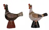 Duas Galinhas by Fulvio Pennacchi, esculturas de cerâmica, offered Jun 2022