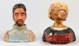 Fulvio Pennacchi, Figura Masculina e Figura Feminina, escultura em cerâmica