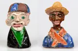 Fulvio Pennacchi, Duas Figuras Masculinas, escultura em cerâmica