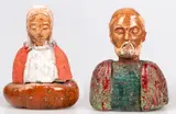 Fulvio Pennacchi, Figura Feminina e Figura Masculina, escultura em cerâmica