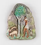 Fulvio Pennacchi, Pastoreando Ovelhas, escultura em cerâmica
