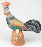 Fulvio Pennacchi, Galo Azul, escultura em cerâmica