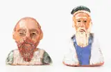 Fulvio Pennacchi, Duas Figuras, escultura em cerâmica