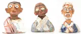 Fulvio Pennacchi, Três Figuras, escultura em cerâmica