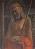 Cristo na Coluna by Fulvio Pennacchi, 1945, óleo sobre madeira, offered Jun 2022