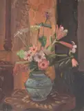 Fulvio Pennacchi, Vaso Azul com Flores
