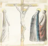 Crucificação by Fulvio Pennacchi, 1956, grafite sobre papel, offered Jun 2022