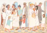 Fulvio Pennacchi, Figuras, 1987, técnica mista sobre madeira