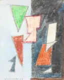 Fulvio Pennacchi, Figura Abstrata, 1967, técnica mista