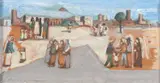 Famílias by Fulvio Pennacchi, óleo sobre placa, offered Jun 2022