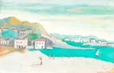 Paisagem com Mar by Fulvio Pennacchi, óleo sobre placa, offered Jun 2022