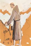 São Francisco com Pássaros by Fulvio Pennacchi, óleo sobre placa, offered Jun 2022