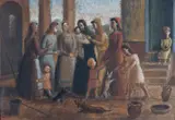 A Viúva by Fulvio Pennacchi, 1942, óleo sobre cartão, offered Jun 2022