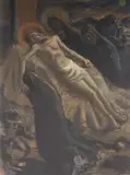 Cristo Deposto by Fulvio Pennacchi, 1942, óleo sobre madeira, offered Jun 2022