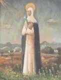 Santa Caterina Di Siena by Fulvio Pennacchi, 1943, óleo sobre placa, offered Jun 2022