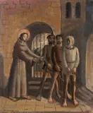 Milagre de Santo Antonio by Fulvio Pennacchi, 1947, óleo sobre placa, offered Jun 2022
