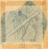 Crucificação by Fulvio Pennacchi, grafite sobre papel, offered Jun 2022