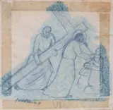 Crucificação by Fulvio Pennacchi, grafite sobre papel, offered Jun 2022