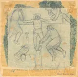 Crucificação by Fulvio Pennacchi, grafite sobre papel, offered Jun 2022