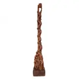 G.T.O, Coluna de Pessoas - 19 Figuras, escultura em madeira