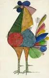 Galo by Aldemir Martins, 1967, nanquim e ecoline sobre papel, offered May 2022