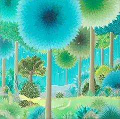 Floresta by Mario Campello, 1973, óleo sobre tela, offered May 2022