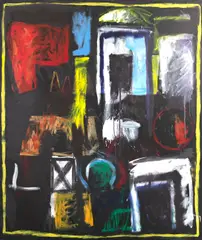 Sem Título by Sérgio Fingermann, 1989, óleo sobre tela, offered May 2022