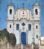 Yuji Tamaki, Igreja, 1968, óleo sobre tela