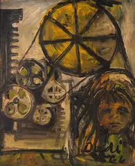 Sem Título by Dudi Maia Rosa, 1966, acrílica sobre papel colado em placa, offered May 2022