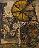 Sem Título by Dudi Maia Rosa, 1966, acrílica sobre papel colado em placa, offered May 2022