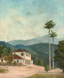 Benedito Calixto, Região da Baixada Santista - Sítio da Família Von Schaffausen, óleo sobre tela